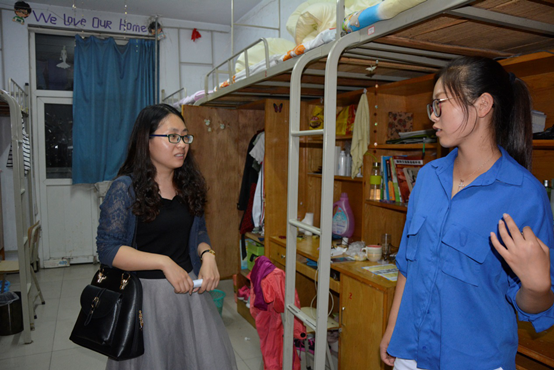 我院对学生宿舍进行安全排查